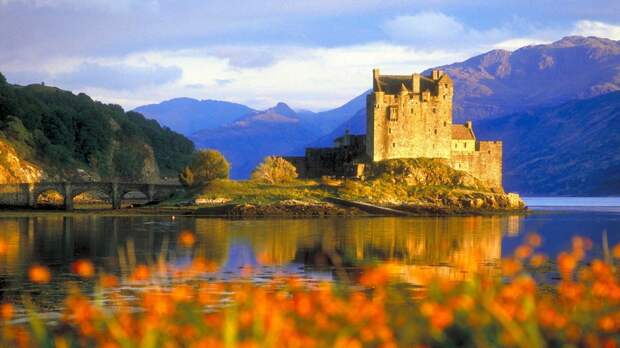 Замок Эйлен-Донан, Шотландия красивые места, мир, природа, путешествия, сказка