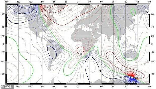 Северный магнитный полюс Земли убегает от навигаторов