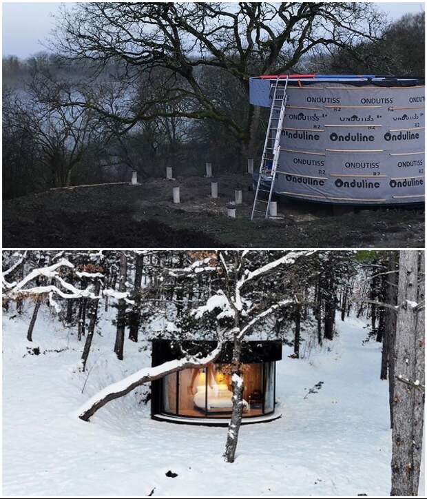 Сборка готового домика на нужном месте занимает всего лишь 2 дня («LumiPod»). | Фото: yankodesign.com/ designboom.com.