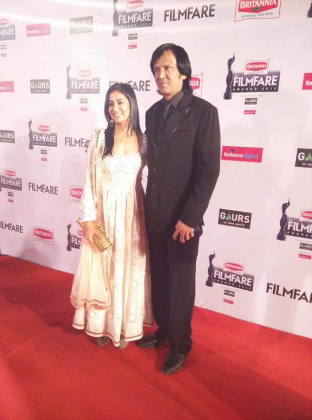 Kay Kay Menon with his wife, filmfare awards 2015