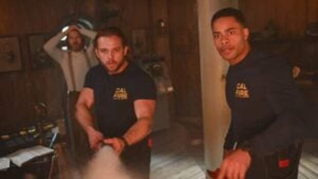 Adrian Hough as Carlton, Max Thieriot as Bode Leone, and Jordan Calloway as Jake Crawford