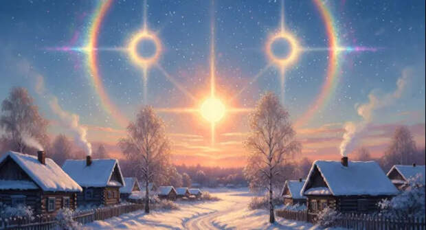 "Три Солнца" и Алмазная пыль появятся над Москвой из-за мороза