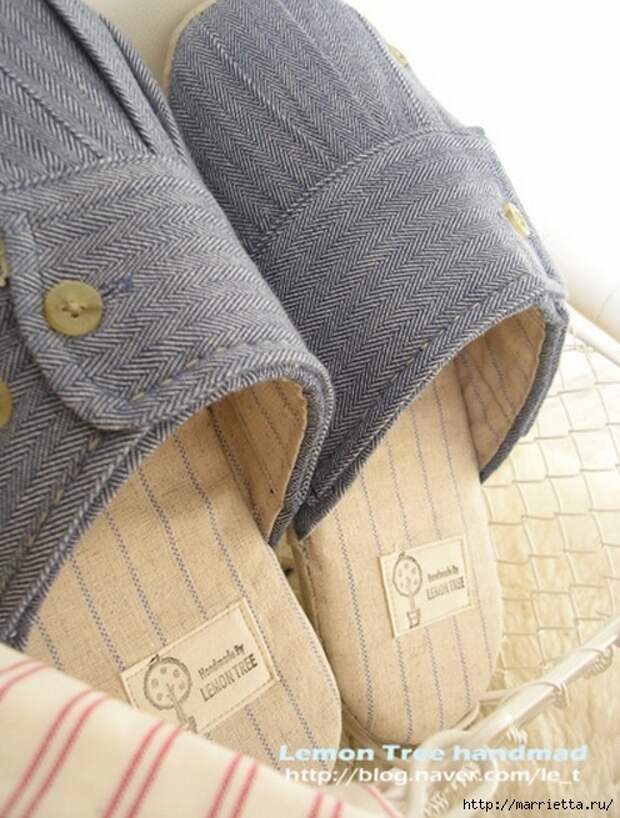Шьем тапочки и прихватки из джинсовой рубашки (15) (496x655, 224Kb)
