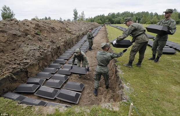 Останки 1400 немецких солдат перезахоронили под Петербургом Великая Отечественная, блокада, война, ленинград, немцы, петербург, солдаты, фашисты