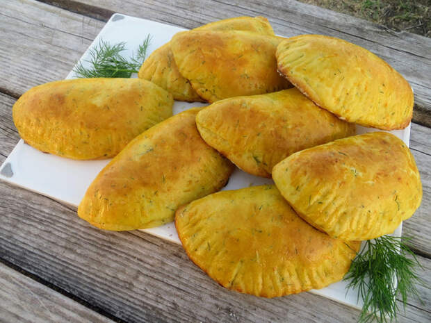 Пирожки с брынзой из морковного теста Пирожок, Вкусно, Рецепт, Брынза, Творог, Тесто, Длиннопост, Видео рецепт, Другая кухня, Видео