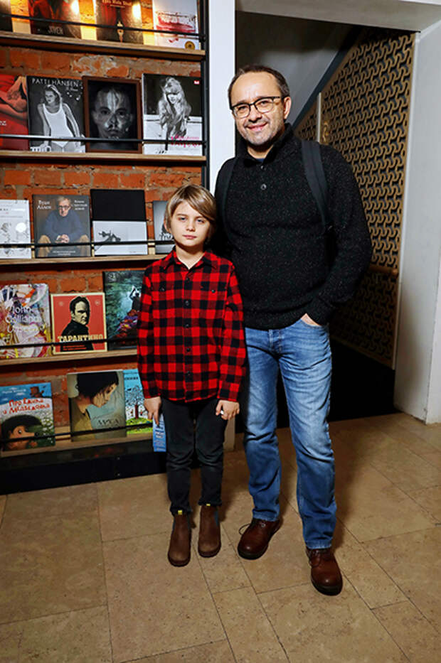Андрей Звягинцев с сыном Петей
