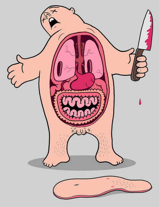 Сатирические иллюстрации Steve Cutts Сатирические иллюстрации Steve Cutts
