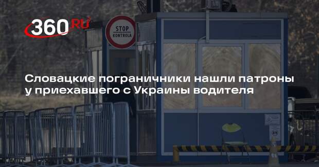 Словацкие пограничники нашли патроны у приехавшего с Украины водителя