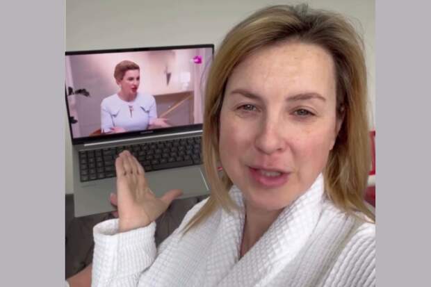 47-летняя фигуристка Ирина Слуцкая показала лицо без макияжа