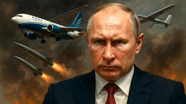 Болевой приём в стиле Путина: Вся правда о крушении самолета AZAL. И ещё немного сверху