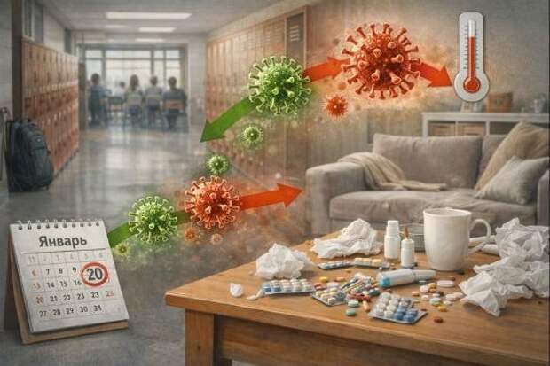Почему взрослые болеют тяжелее детей в январе: объяснение эпидемиологов