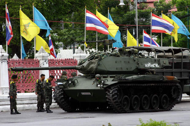 Основа вооружённых сил Тайланда - средний танк M48A5.