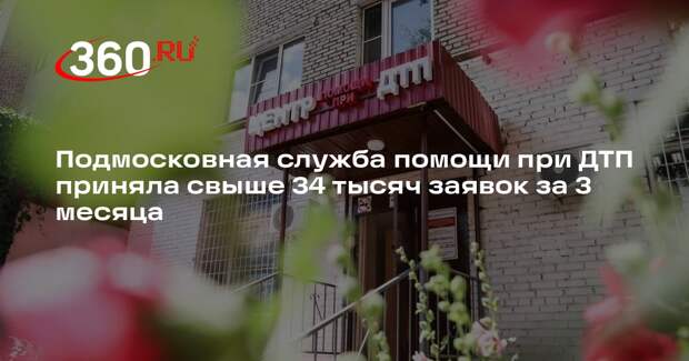 Подмосковная служба помощи при ДТП приняла свыше 34 тысяч заявок за 3 месяца