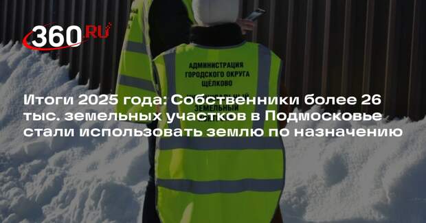 Земли в Подмосковье начали использовать по назначению