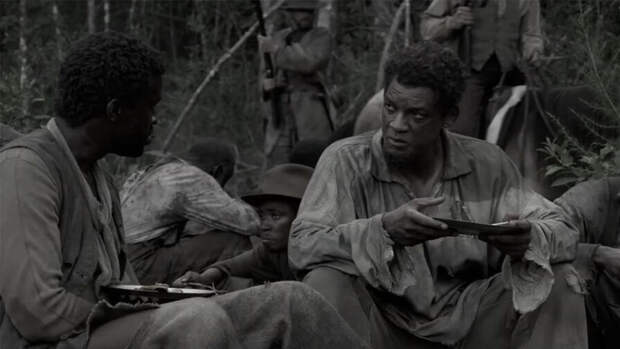 Уилл Смит спрятался в болоте в образе беглого раба в трейлера фильм "Освобождение"