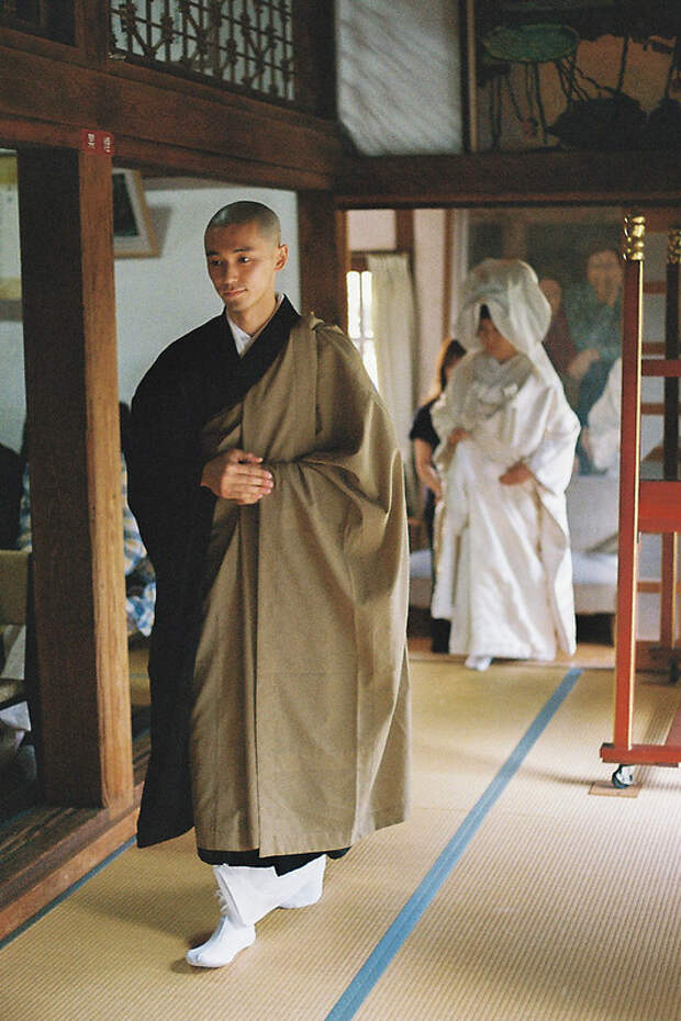 Buddhist priest's wedding
