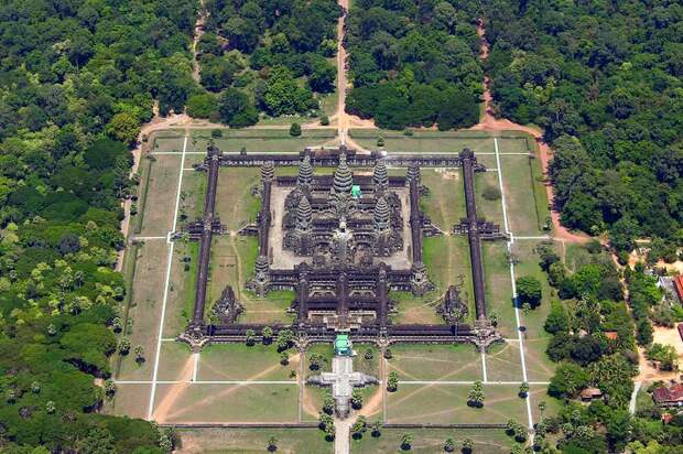 Ангкор-Ват, вид с воздуха