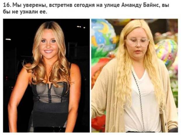 Были осинки, а стали апельсинки: Звезды, которые проиграли войну с лишним весом