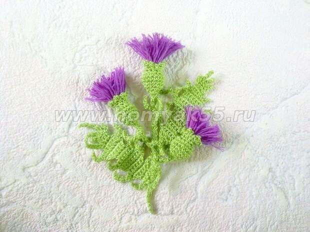 Вязаные цветы крючкоь Вязаные цветы крючкоь