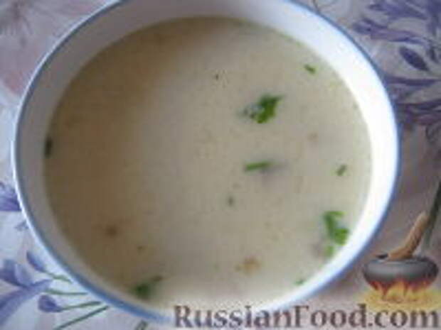 Фото к рецепту: Сырный суп по-французски