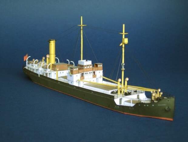 Модель парохода SS Baychimo. | Фото: papershipwright.co.uk. 