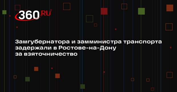 Shot сообщил о задержании замгубернатора Ростовской области при получении взятки