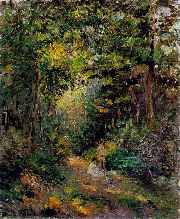 Autumn, Path through the Woods. (1876). Писсарро, Камиль