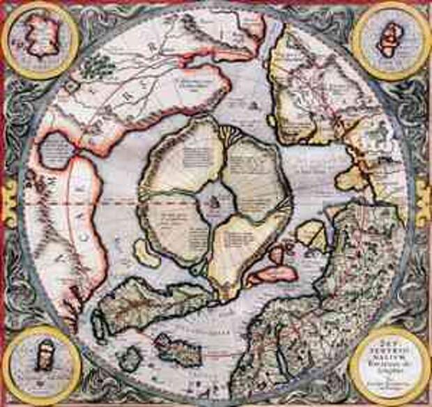 Старинная карта Арктики и Северного полюса - Старые карты - Terra ...