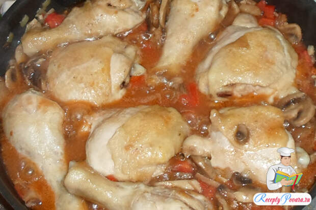 Добавляем курицу
