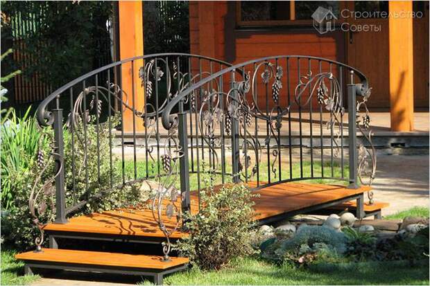 Мостики на даче своими руками