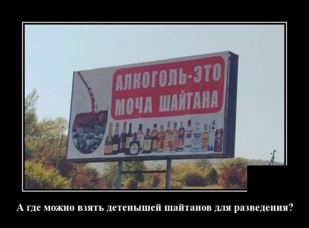 Демотиватор про алкоголь