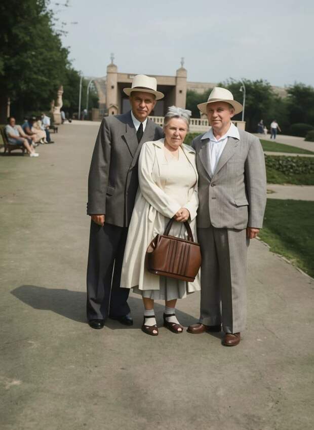 Сталино.  Сквер Флеровского. 1948 год
