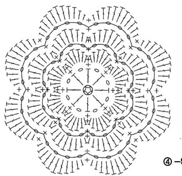 вязание-крючком-цветы-схемы (358x346, 113Kb)