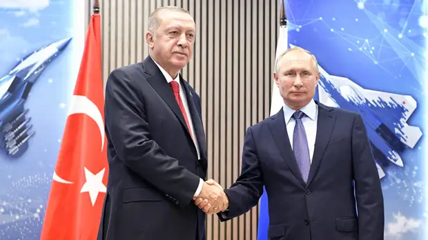 Путин и Эрдоган встретились на полях МАКС-2019