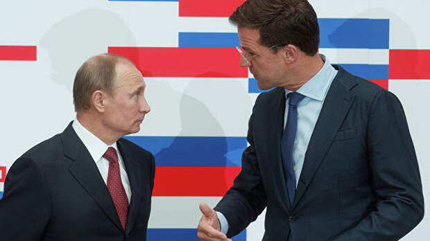 Президент России Владимир Путин и премьер-министр Нидерландов Марк Рютте Президент России Владимир Путин и премьер-министр Нидерландов Марк Рютте