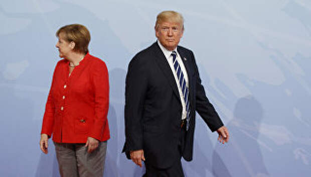 Ангела Меркель и Дональд Трамп. Архивное фото Ангела Меркель и Дональд Трамп. Архивное фото