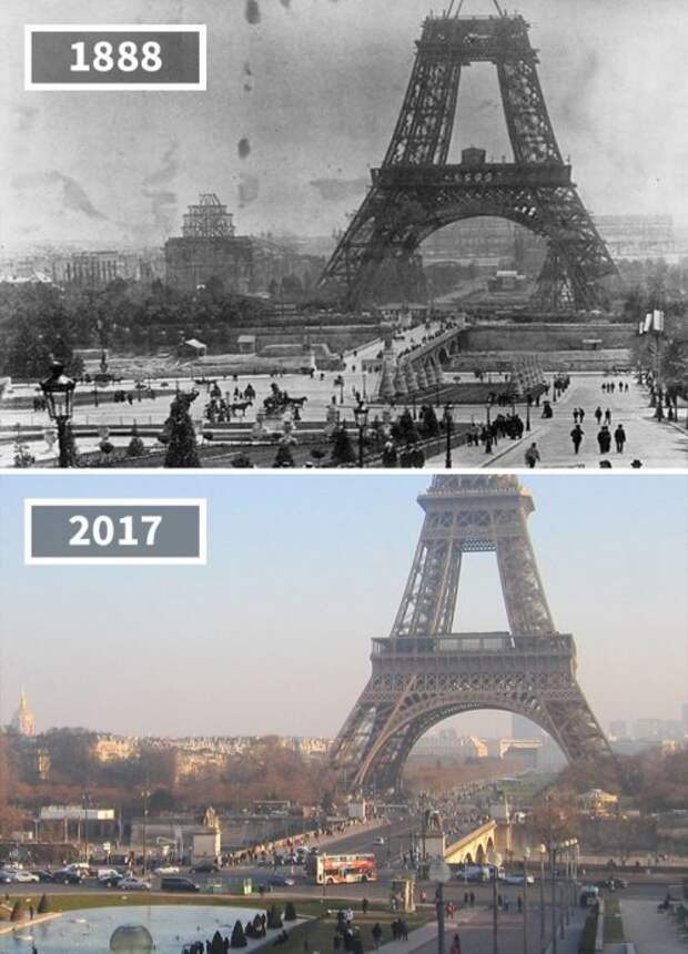 Фотографии "тогда и сейчас", показывающие, насколько мир изменился со временем (16 фото)