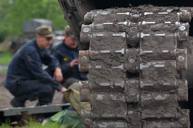 Т-55АМ с дополнительной защитой заметили в зоне СВО