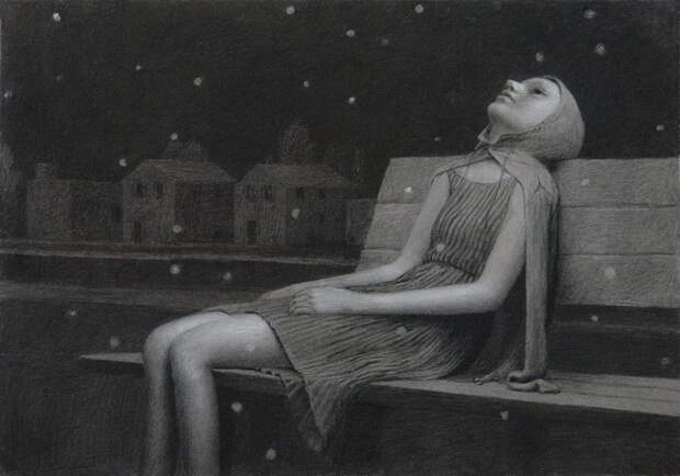 Меланхоличные иллюстрации Aron Wiesenfeld Меланхоличные иллюстрации Aron Wiesenfeld