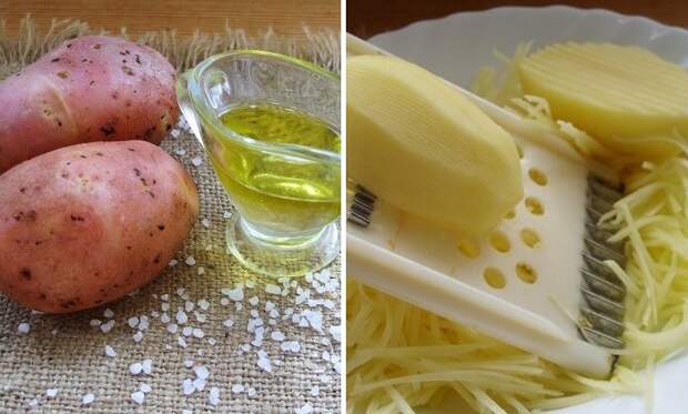 Готовим картошку и масло, после чего трем плод на терку. /Фото: novate.ru.