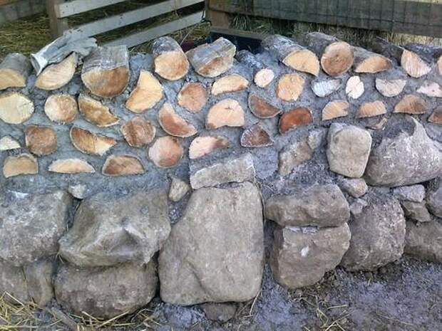 Строительство домов из дров и глины