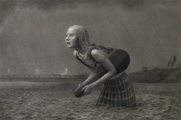Меланхоличные иллюстрации Aron Wiesenfeld Меланхоличные иллюстрации Aron Wiesenfeld