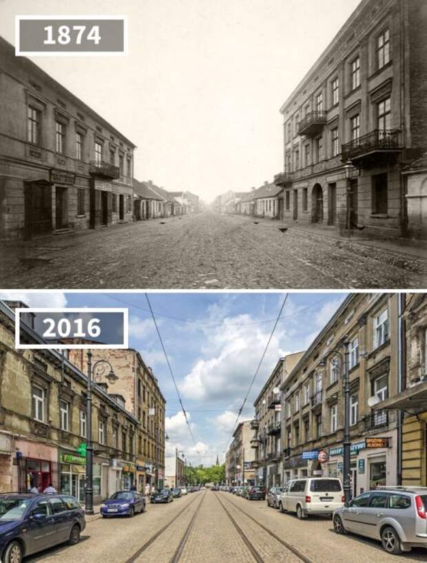 Фотографии "тогда и сейчас", показывающие, насколько мир изменился со временем (16 фото)