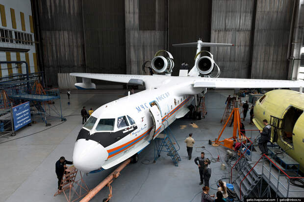 Производство самолётов-амфибий Бе-200ЧС в Таганроге