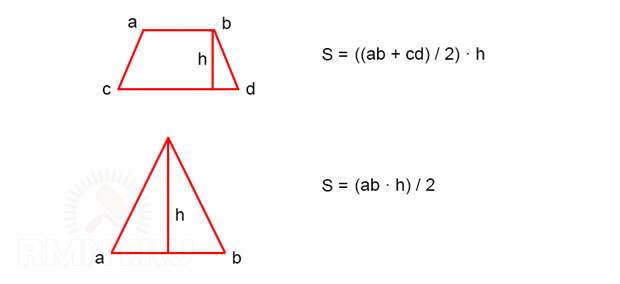Площадь трапеции и треугольника