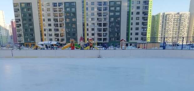 Хоккейная коробка на улице Вертолётчиков / Фото: управа района Некрасовка