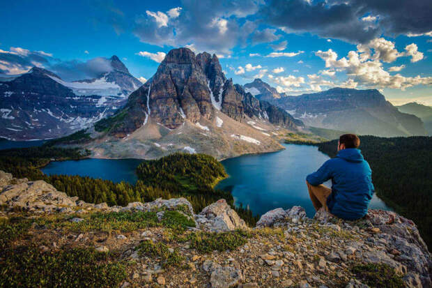 Гора Ассинибоайн, Канадские Скалистые горы, Канада. интересное, природа, фото