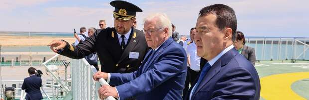 Франк-Вальтер Штайнмайер посетил порт Курык