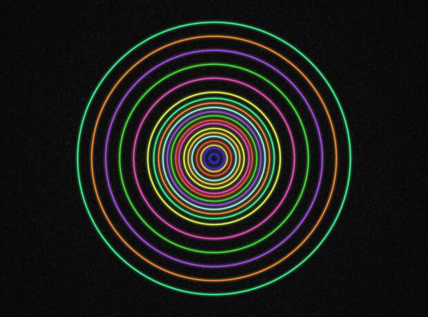 99U's best entrepreneur idea of 2018, represented by a series of circles that represent new interpretations.