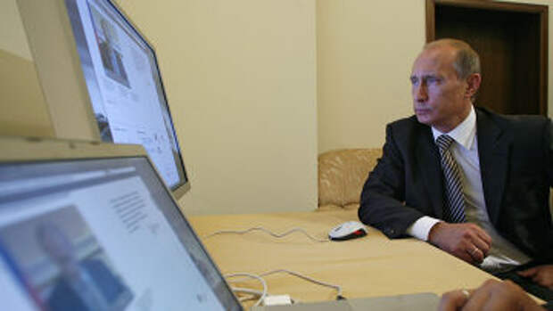 Владимир Путин ознакомился с работой нового официального сайта председателя правительства РФ